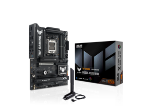 ASUS TUF GAMING B650E-PLUS WIFI AMD B650 ATX motherboard, 12+2+1 80A DrMOS power stages, DDR5, PCIe 5.0 Ready, 3x M.2, Wi-Fi 6E, 2.5Gb LAN, DisplayPort, HDMI, USB Type-C, BIOS FlashBack, Aura Sync