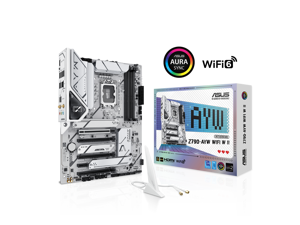 ASUS Z790-AYW WIFI W II Intel Z790 (LGA 1700) ATX motherboard with PCIe 5.0, three M.2, 12+1 DrMOS, DDR5, WIFI 6, Realtek 2.5Gb LAN, HDMI, rear USB 10Gbps Type-C and Type-A, front USB 10Gbps Type-C