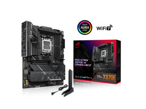 ASUS ROG STRIX X870E-H GAMING WIFI7 with 16+2+1 power stages, DDR5, WiFi 7, four M.2 slots, PCIe 5.0, dual USB4 ports and USB 10Gbps Type-C