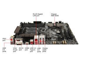 NeweggBusiness - MSI B350 TOMAHAWK AM4 AMD B350 USB 3.1 HDMI ATX
