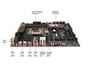 Refurbished: MSI X99A GAMING 7 LGA 2011-v3 Intel X99 SATA