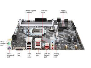 NeweggBusiness - MSI B250M BAZOOKA LGA Intel B250 HDMI SATA 6Gb/s USB 3.1 Micro ATX - Intel