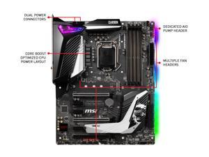 NeweggBusiness - MSI MPG Z390 GAMING PRO CARBON AC LGA 1151 (300 Series)  Intel Z390 HDMI SATA 6Gb/s USB 3.1 ATX Intel Motherboard