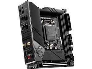 MSI MEG Z490I UNIFY LGA 1200 Intel Z490 SATA 6Gb/s Mini ITX Intel Motherboard MSI MEG Z490I UNIFY LGA 1200 Intel Z490 SATA 6Gb/s Mini ITX Intel Motherboard