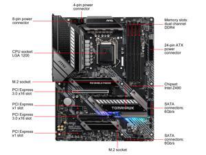 NeweggBusiness - MSI MAG Z490 TOMAHAWK LGA 1200 Intel Z490 ATX