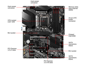 NeweggBusiness - MSI PRO Z490-A PRO LGA 1200 Intel Z490 ATX Intel