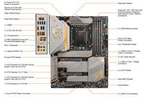 NeweggBusiness - MSI MEG Z590 ACE GOLD EDITION LGA 1200 Intel Z590