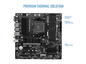 MSI B550M PRO-VDH WIFI6 AM4 AMD B550 SATA 6Gb/s Micro ATX AMD Motherboard