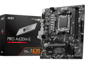 MSI PRO PRO A620ME AM5 AMD A620 SATA 6Gbs DDR5 mATX Motherboards AMD Ryzen 7000 Series Desktop Processors