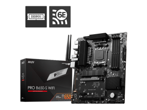MSI PRO B650-S WIFI AM5 AMD B650 Ryzen 7000 DDR5 PCI-E x16 s...
