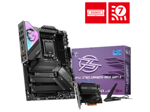 MSI MPG MPG Z790 CARBON MAX WIFI II LGA 1700 Intel Z790 DDR5 SATA 6Gb/s ATX WIFI7 5G LAN W/USB4.0 Card 5x M.2 Motherboards - Intel