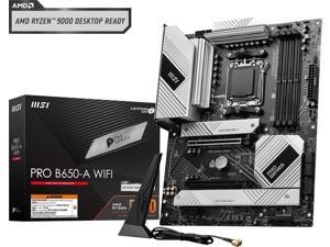 MSI PRO B650-A WIFI AM5 DDR5 AMD B650 SATA 6Gb/s 2.5G LAN Wi-Fi 6E, Bluetooth 8-Channel (7.1) HD Audio AMD Ryzen 9000 / 8000 / 7000 ATX Motherboard