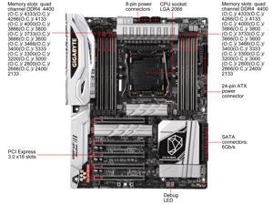 GIGABYTE X299 DESIGNARE EX (rev. 1.0) LGA 2066 Intel X299 SATA 6Gb/s USB 3.1 ATX Intel Motherboard GIGABYTE X299 DESIGNARE EX (rev. 1.0) LGA 2066 Intel X299 SATA 6Gb/s USB 3.1 ATX Intel Motherboard