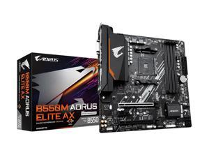 GIGABYTE B550M AORUS ELITE AX (rev 1.3) AM4 AMD B550 Micro-ATX Motherboard ...