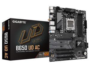GIGABYTE B650 UD AC (rev. 1.0) AM5 LGA 1718 AMD B650 ATX Motherboard with 5-Year Warranty, DDR5, PCIe 4.0 M.2, PCIe 4.0, USB 3.2 Gen2x2 Type-C, GbE LAN