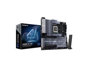 GIGABYTE Z890 AI TOP Intel Core Ultra (Series 2) LGA 1851 Motherboard, E-ATX, DDR5, 4x M.2, PCIe 5.0, Thunderbolt 5, WIFI7, 10GbE LAN, EZ-Latch