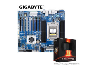 GIGABYTE MC62-G40 AMD Ryzen Threadripper PRO Workstation Board with AMD Threadropper Pro 5965WX Bundle Deal,24-core, 48-Thread, Processor Integrated by GIGABYTE