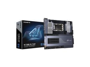 GIGABYTE W790 AI TOP Intel Xeon W Processor Motherboard (LGA4677), E-ATX, DDR5, 6x M.2, PCIe 5.0, Thunderbolt 4, WIFI7, 10GbE LAN, EZ-Latch