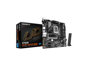 GIGABYTE B760M DS3H WIFI6E GEN5 LGA 1700 Intel B760 M-ATX Motherboard with DDR5, M.2, PCIe 5.0, USB 3.2 Gen 2 Type-C, WIFI6E 2.5GbE LAN, WIFI EZ-Plug, PCIe EZ-Latch GIGABYTE B760M DS3H WIFI6E GEN5 LGA 1700 Intel B760 M-ATX Motherboard with DDR5, M.2, PCIe 5.0, USB 3.2 Gen 2 Type-C, WIFI6E 2.5GbE LAN, WIFI EZ-Plug, PCIe EZ-Latch