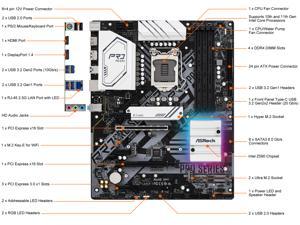 ASRock Z590 PRO4 LGA 1200 Intel Z590 SATA  - NeweggBusiness