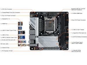 NeweggBusiness - ASRock Z590M-ITX/AX LGA 1200 Intel Z590 SATA 6Gb/s Mini ITX  Intel Motherboard