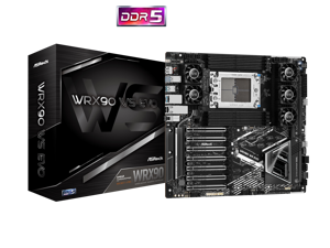 ASRock WRX90 WS EVO SATA 6Gb/s DDR5  AMD Ryzen Threadripper PRO 7 x PCIe 5.0 x16 Slots 2 x 10 Gigabit LAN Motherboards - AMD