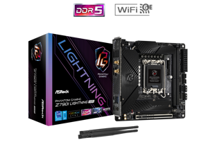 Asrock Z790I Lightning Wifi LGA 1700 DDR5 Mini ITX Motherboard PCIe 5.0 x16, 2.5G LAN , Wi-Fi 6E + Bluetooth, 3 x SATA3 6.0 Gb/s