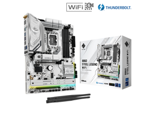 ASRock B860 Steel Legend WiFi LGA 1851 Intel B860 SATA 6Gb/s DDR5 ATX Motherboard