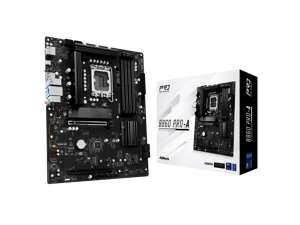 ASRock B860 Pro-A LGA 1851 Intel B860 SATA 6Gb/s DDR5 Intel Core Ultra  ATX Motherboard