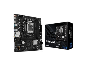 ASRock B860M-H2 LGA 1851 Intel B860 SATA 6Gb/s Intel Core Ultra DDR5 Micro ATX Motherboard