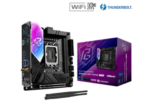 ASRock B860I Lightning WiFi LGA 1851 Intel B860 SATA 6Gb/s Intel Core Ultra DDR5 Mini ITX Motherboard