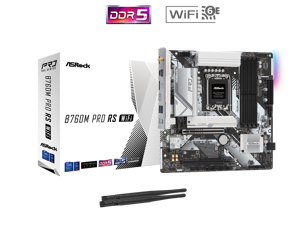 ASRock B760M PRO RS WiFi LGA 1700 Intel B760 Micro ATX Motherboard