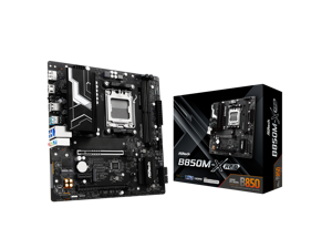 ASRock B850M-X R2.0 AM5 Micro-ATX Motherboard: AMD Ryzen 9000/8000/7000 Ready | DDR5 8200+ OC | PCIe 5.0 M.2 | 2.5G LAN | USB 3.2 Type-C | HDMI/DP