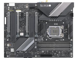Supermicro MBD-C9Z490-PGW-O, 10th Gen Intel Core CPU Supported, Wi-Fi, Four PCI-e x16, Two M.2 NVMe, USB 3.2 Gen2