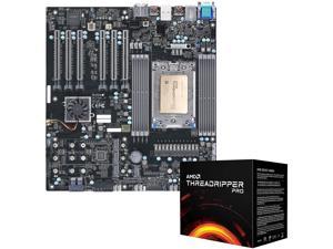 Supermicro AMD Motherboard/CPU Bundle - M12SWA-TF Workstation Motherboard Installed with AMD Ryzen Threadripper PRO 3995WX CPU 64-Core/128-Thread Processor - Integrated by Supermicro