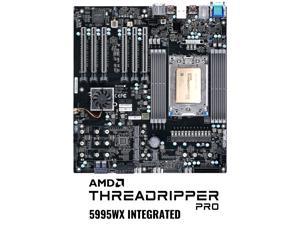 Supermicro AMD Motherboard/CPU Bundle - M12SWA-TF Workstation Motherboard Installed with AMD Ryzen Threadripper PRO 5995WX CPU 64-Core/128-Thread Processor - Integrated by Supermicro
