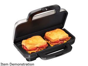 Proctor Silex Deluxe Hot Sandwich Maker, Nonstick Plates, Stainless Steel 25415 Proctor Silex Deluxe Hot Sandwich Maker, Nonstick Plates, Stainless Steel 25415