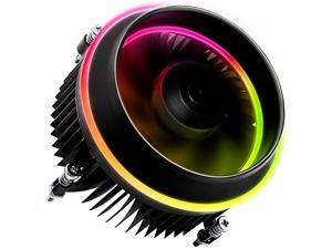 darkFlash Shadow PWM Aluminum CPU Cooler LED Addressable RGB Motherboard Cooling Fan for Intel Core i7/i5/i3 darkFlash Shadow PWM Aluminum CPU Cooler LED Addressable RGB Motherboard Cooling Fan for Intel Core i7/i5/i3