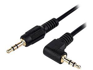 Rocstor Y10C193-B1 6Ft Slim 3.5Mm To Right Angle Sterio Audio Cable Black Rocstor Y10C193-B1 6Ft Slim 3.5Mm To Right Angle Sterio Audio Cable Black
