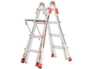 Little Giant Velocity 17 Foot Aluminum Adjustable Folding Ladder & Work Platform Little Giant Velocity 17 Foot Aluminum Adjustable Folding Ladder & Work Platform