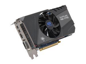 SAPPHIRE Radeon HD 7770 GHz Edition 1GB 128-bit GDDR5 PCI Express 3.0 x16 HDCP Ready Video Card (11201-00-20G) SAPPHIRE Radeon HD 7770 GHz Edition 1GB 128-bit GDDR5 PCI Express 3.0 x16 HDCP Ready Video Card (11201-00-20G)