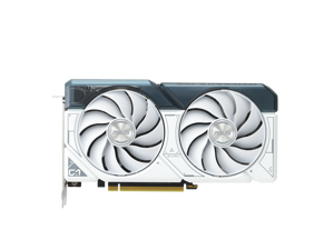 ASUS Dual GeForce RTX 4060 Ti White OC Edition 8GB GDDR6 PCIe 40 8GB GDDR6 DLSS 3 HDMI 21 DisplayPort 14a Axialtech fan design 0dB technology DUALRTX4060TIO8GWHITE