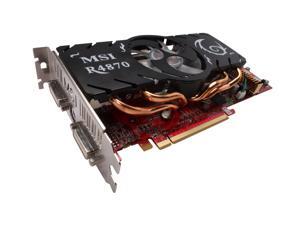 MSI Radeon HD 4870 DirectX 10.1 R4870-T2D1G 1GB 256-Bit GDDR5 PCI Express 2.0 x16 HDCP Ready CrossFireX Support Video Card MSI Radeon HD 4870 DirectX 10.1 R4870-T2D1G 1GB 256-Bit GDDR5 PCI Express 2.0 x16 HDCP Ready CrossFireX Support Video Card