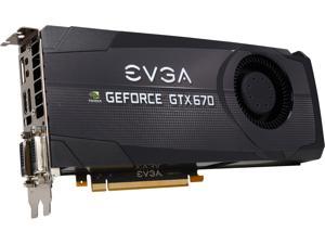 EVGA GeForce GTX 670 2GB GDDR5 PCI Express 3.0 x16 SLI Support Video Card 02G-P4-2678-RX