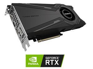 GIGABYTE GeForce RTX 2080 Ti DirectX 12 GV-N208TTURBO OC-11GC V2 11GB 352-Bit GDDR6 PCI Express 3.0 x16 SLI Support ATX Video Card GIGABYTE GeForce RTX 2080 Ti DirectX 12 GV-N208TTURBO OC-11GC V2 11GB 352-Bit GDDR6 PCI Express 3.0 x16 SLI Support ATX Video Card