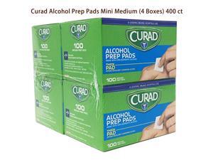 Curad Alcohol Prep Pads Mini Medium (4 Boxes) 400 ct Curad Alcohol Prep Pads Mini Medium (4 Boxes) 400 ct