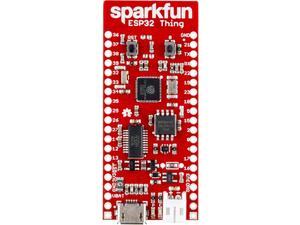 SparkFun ESP32 Thing Developement Board WiFi and Bluetooth Compatible Microcontroller for IoT and Prototyping Projects with Integrated LiPo Battery Charger 4MB Flash Memory 3 to 3.6V Operating Range SparkFun ESP32 Thing Developement Board WiFi and Bluetooth Compatible Microcontroller for IoT and Prototyping Projects with Integrated LiPo Battery Charger 4MB Flash Memory 3 to 3.6V Operating Range