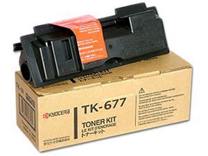 Black Toner Cartridge for Kyocera TK-677 KM-2540, KM-2560, KM-3040, KM-3060, TASKalfa 300i, Genuine Kyocera Brand