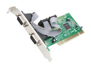 SYBA 2 DB-9 Serial (RS-232, COM) Ports PCI Controller Card, Netmos 9865 Chipset Model SY-PCI15004 SYBA 2 DB-9 Serial (RS-232, COM) Ports PCI Controller Card, Netmos 9865 Chipset Model SY-PCI15004