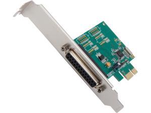 SYBA SI-PEX10010 Parallel 1 Port PCI-e Controller Card with Full & Low Profile Brackets, WCH382L Chipset